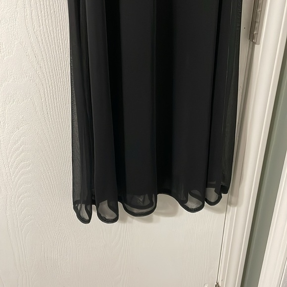 NWT Annalee + Hope Made in New York Black Midi Dress Beaded Neckline Size XS - Picture 6 of 10